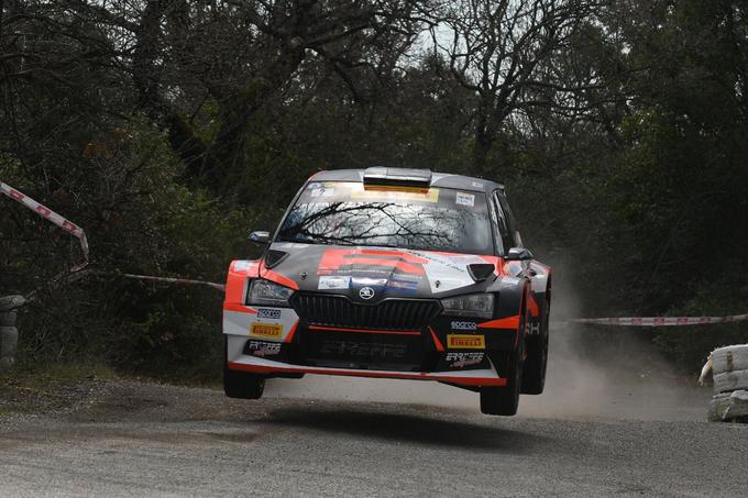 Andrea Nucita je med dirko že izgubil vodstvo, a nazadnje obdržal 2,8 sekunde prednosti pred Boštjanom Avbljem. | Foto: International Rally Cup