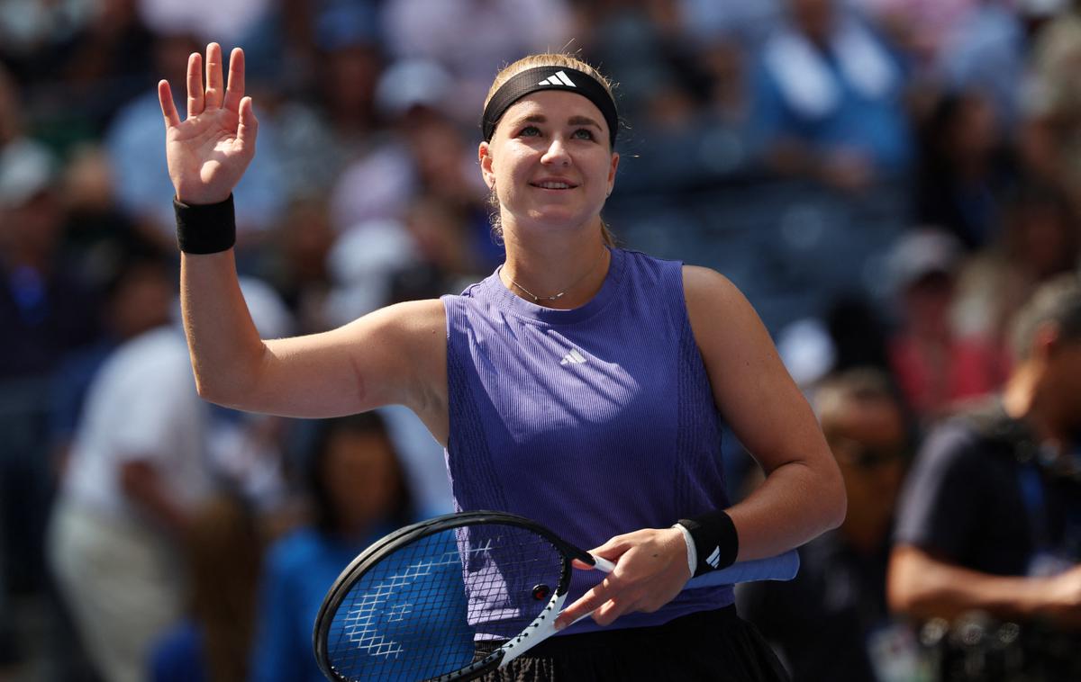 Karolina Muchova | Karolina Muchova je v dveh nizih izločila Brazilko Beatriz Haddad Maia. | Foto Reuters