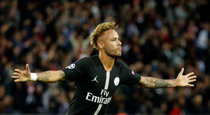Neymar je bil vroč proti Crveni zvezdi. | Foto: Reuters