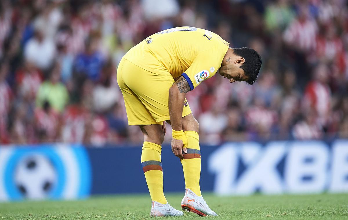 Luis Suarez | Luis Suarez naj bi po poškodbi počival predvidoma mesec dni. | Foto Getty Images