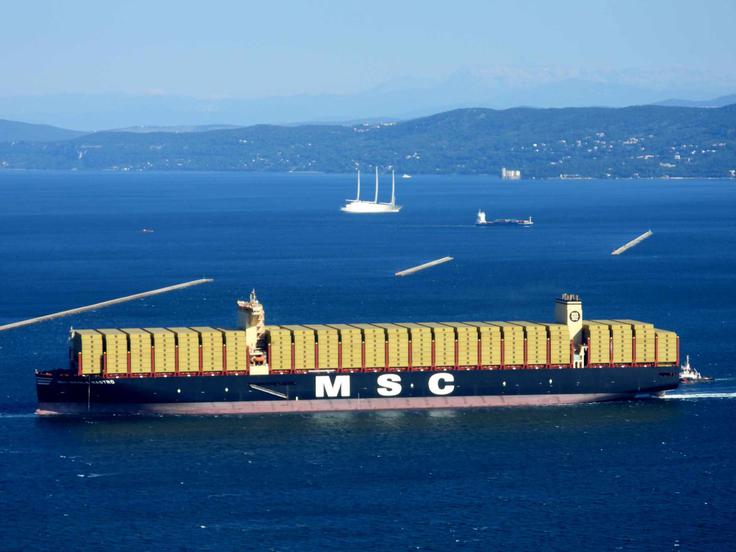MSC Nicola Mastro tovorna ladja Trst | Foto: Kristijan Bračun