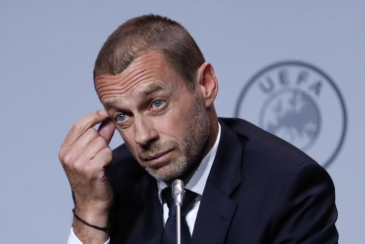 Predsednik Uefe Aleksander Čeferin ob novici iz Madrida zagotovo ni ostal ravnodušen. | Foto: Reuters