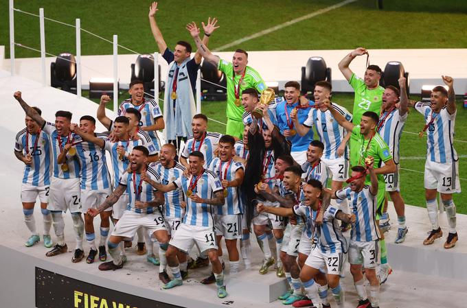 Tretjič v zgodovini (1978, 1986 in 2022) so postali svetovni prvaki v nogometu Argentinci. | Foto: Reuters