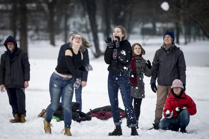 Snežni spopad kepanje | Foto: Ana Kovač