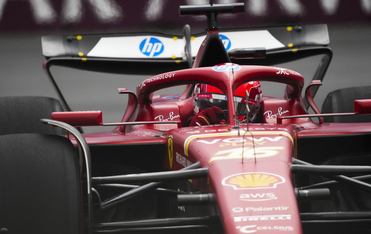 Baku Charles Leclerc Ferrari | Charles Leclerc je v Bakuju četrtič na prvem štartnem mestu, zmage pa tu še nima. | Foto Guliverimage