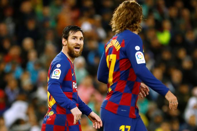 Lionel Messi Antoine Griezmann | Lionel Messi je na izhodnih vratih Barcelone. Vprašanje je le še, kako in za koliko se bodo dogovorili. | Foto Reuters