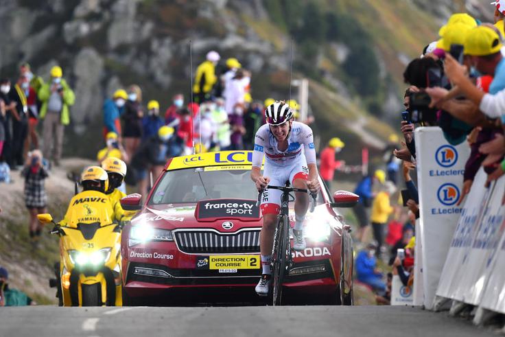 Tadej Pogačar utrujen | Foto: Getty Images