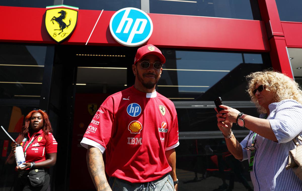 Imola Lewis Hamilton | Lewis Hamilton bo na italijanskih tleh prvič dirkal s Ferrarijem. | Foto Reuters