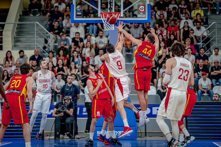 Španska izbrana vrsta se bo 7. julija pomerila še z Ukrajino. | Foto: FIBA