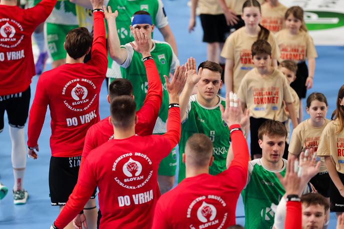 Slovan Krka finale pokala | Slovan in Krka sta že v prejšnji sezoni obračunala v finalu pokala, uspešnejši so bili Kodeljevčani (33:27). | Foto Filip Barbalić