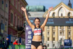 Liza Šajn in Jakob Medved državna prvaka v polmaratonu v Radencih
