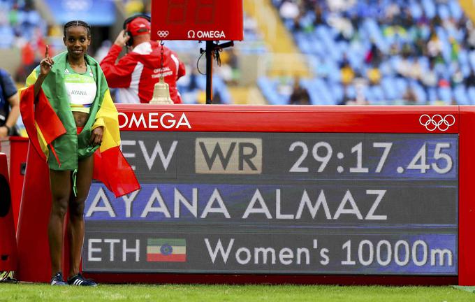Etiopijka je nova svetovna rekorderka v teku na 10.000 metrov. | Foto: Reuters