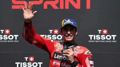 Marc Marquez zmagovalec šprinta, kvalifikacije Quartaratoju