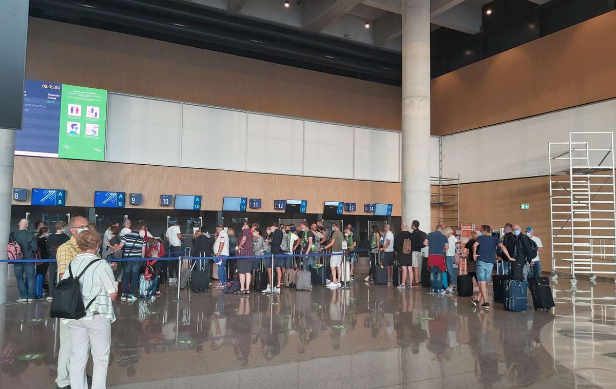 Letališče Brnik nov terminal | Na letališču v tem času sprejmejo okoli tisoč potnikov na dan. | Foto STA
