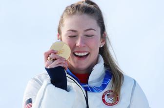 Ganjena Mikaela Shiffrin bučno proslavila zlato odličje
