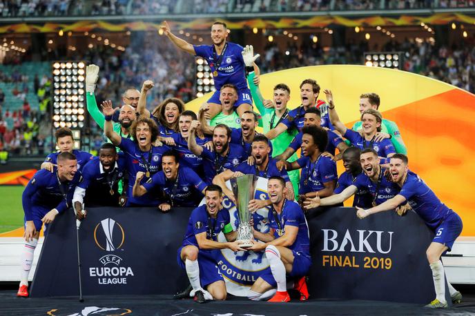 Liga Europa, finale, Chelsea | Nogometaši Chelseaja so zmagovalci lige Europa. | Foto Reuters