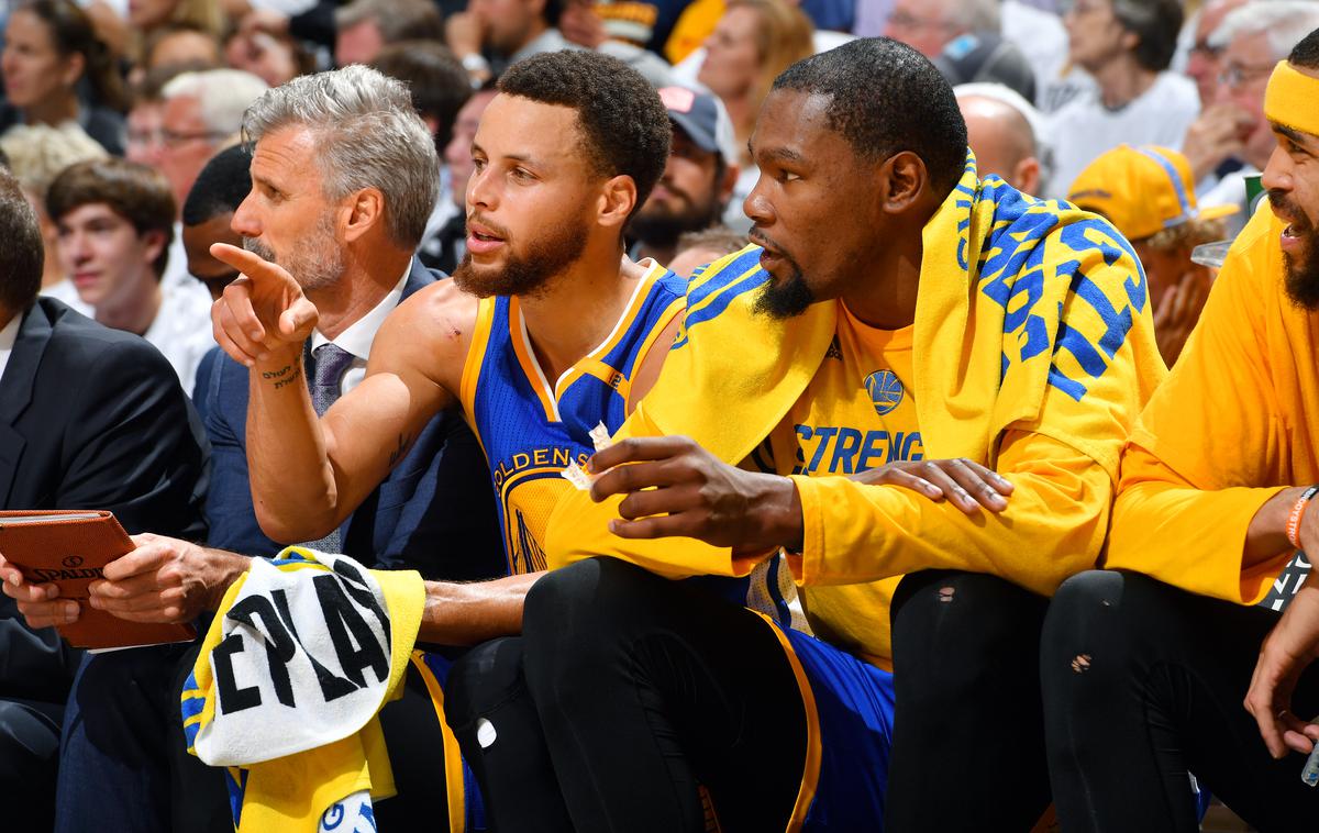 Kevin Durant in Stephen Curry | Foto Getty Images