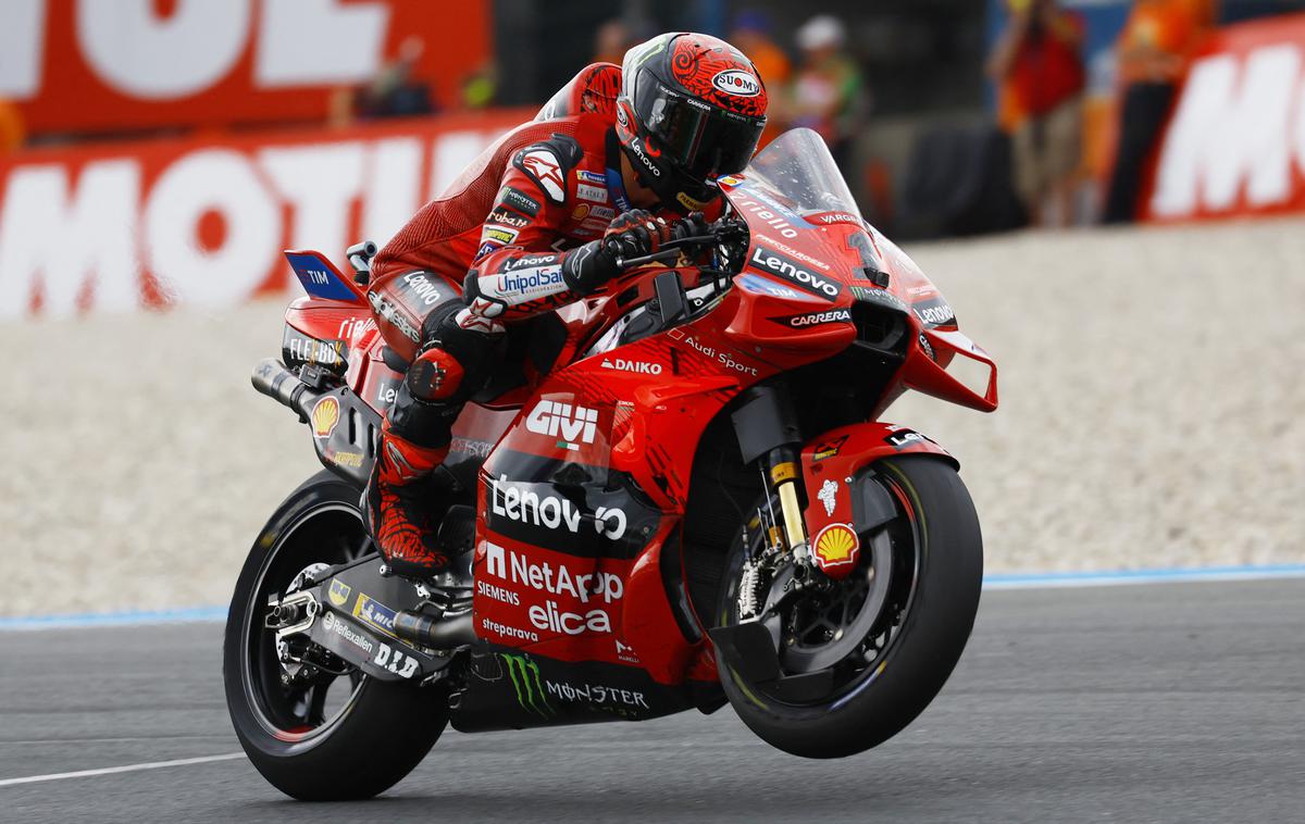Francesco Bagnaia Ducati | Francesco Bagnaia je v Assnu zmagal trikrat zapored. | Foto Reuters