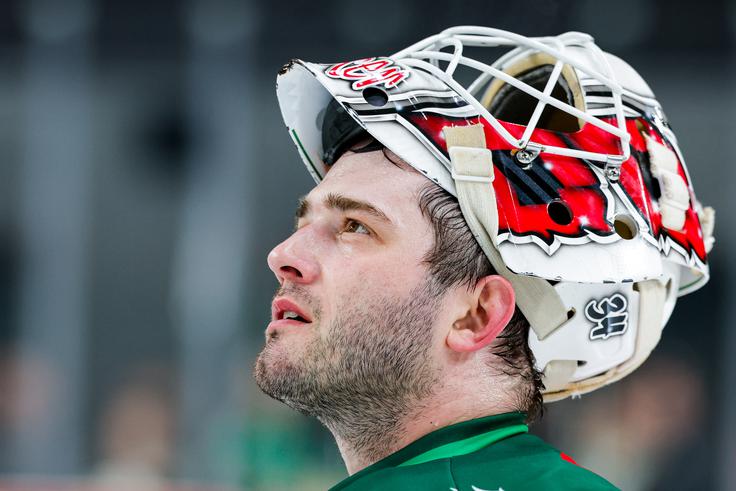 Dustin Tokarski, ki se je Olimpiji pridružil konec februarja, je bil eden od ključnih členov četrtfinala. | Foto: Aleš Fevžer