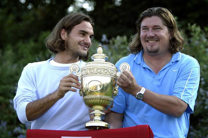 Roger Federer Peter Lundgren | Roger Federer in Peter Lundgren leta 2003. | Foto Guliverimage