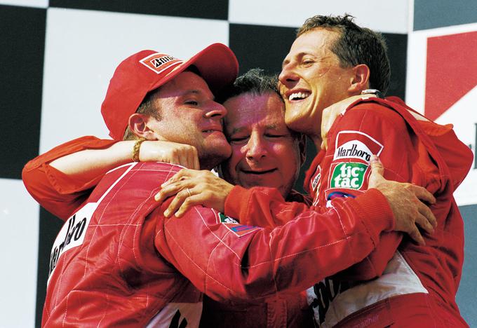 Rubens Barrichello, Jean Todt in Michael Schumacher so bili zmagovalna kombinacija pri Ferrariju. | Foto: Guliverimage