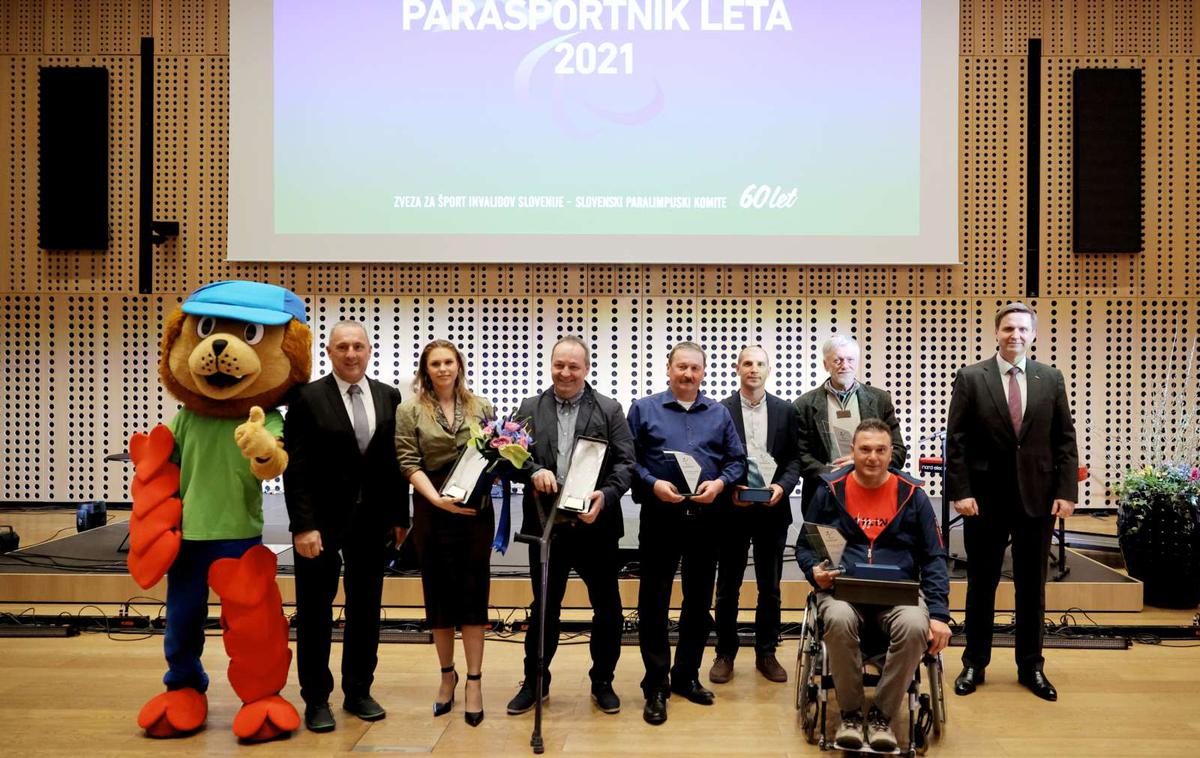 športnik leta med invalidi 2021 | Krovna zveza za šport invalidov - Paralimpijski komite Slovenije  je podelila nagrade najboljšim v letu 2021. | Foto Daniel Novakovič/STA