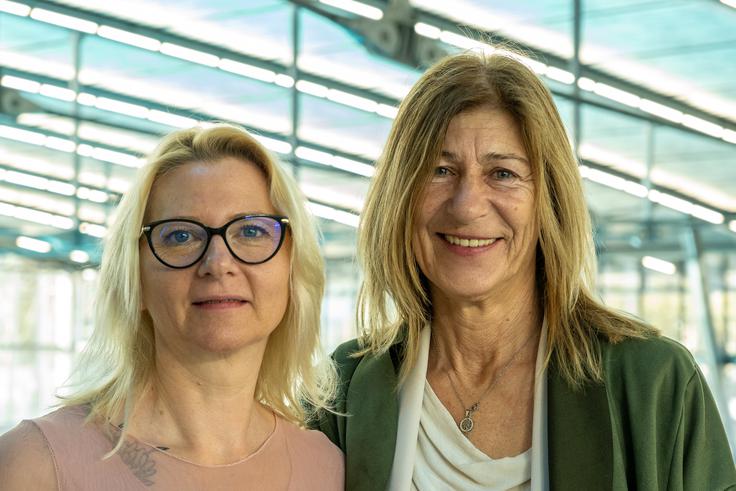 Vodja Športnega centra Ilirija Katarina Gaser in direktorica Javnega zavoda Šport Ljubljana Tatjana Polajnar | Foto: Liam Toni Šironjič