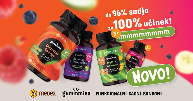 Medex GUMMMIES za 100% učinek | Foto: Medex