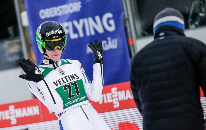 Peter Prevc je Oberstdorf zapustil s četrtim in šestim mestom. | Foto: Sportida