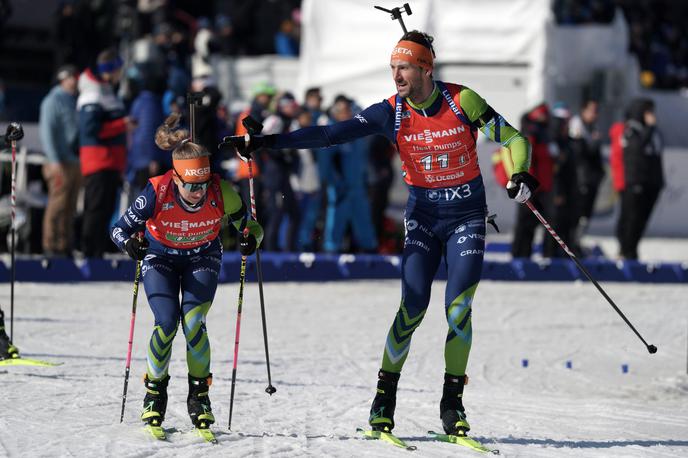 Polona Klemenčič & Jakov Fak | Jakov Fak in Polona Klemenčič sta v Östersundu v sezoni 2023/24 zasedla četrto mesto. | Foto Guliverimage