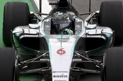 Rosberg v drugo hitrejši od Hamiltona