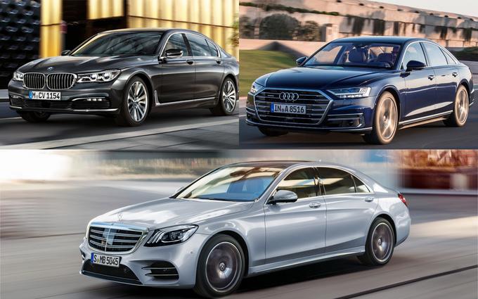 Limuzine Mercedes-Benza, BMW in Audija predstavljajo vrh ponudbe "ljudskega" premium razreda. Avtomobili znamk, kot so Rolls-Royce, Bentley in podobni, so bistveno dražji. | Foto: 