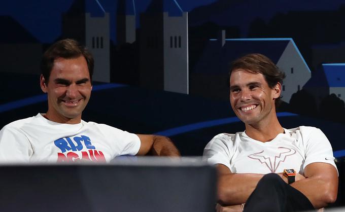 Roger Federer in Rafael Nadal sta še danes dobra kolega. | Foto: Gulliver/Getty Images