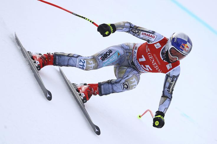 Čehinja Ester Ledecka je pred tednom dni v smuku grdo padla, a glede na današnjo predstavo padec očitno ni pustil niti fizičnih niti psihičnih posledic. Trenutno je na 4. mestu (+1.19). | Foto: Guliverimage/Getty Images
