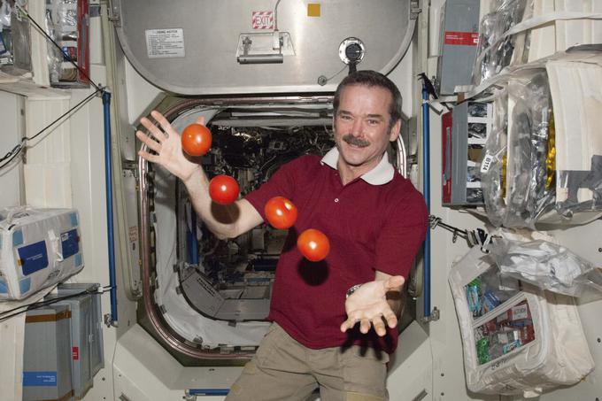 Francoski znanstveniki želijo poustvariti življenjske razmere astronavtov (na fotografiji kanadski astronavt Chris Hadfield), ki živijo na Mednarodni vesoljski postaji. | Foto: Reuters