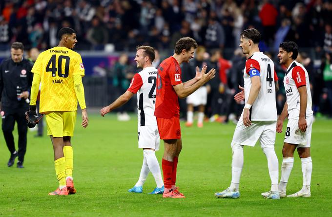 Bayern in Eintracht Frankfurt sta se razšla z remijem. | Foto: Reuters