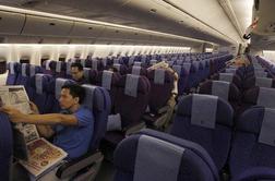 Polet brez otroškega joka, na letalih uvedli tihi prostor