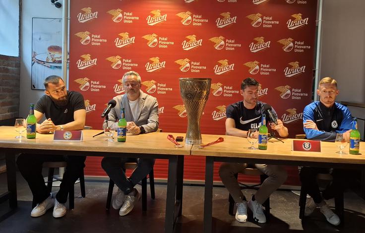 Novinarska konferenca pred finalom pokala Pivarovarna Union je potekala v ljubljanski pivnici Union. | Foto: R. P.