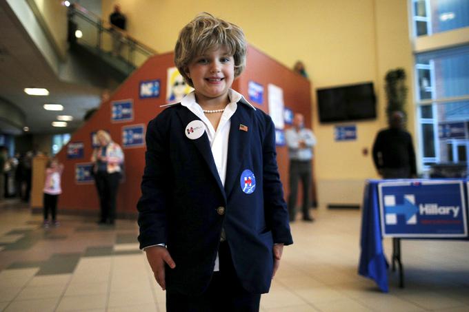 Petletnica, oblečena kot Hillary Clinton. | Foto: Reuters