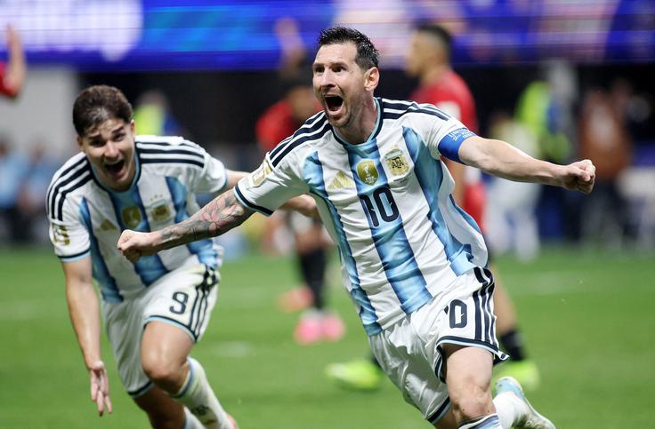 Argentina slavi Messija. | Foto: Guliverimage