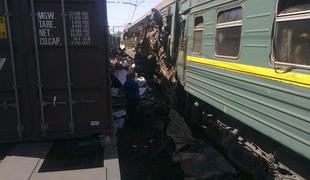 Več mrtvih v trčenju potniškega in tovornega vlaka pri Moskvi
