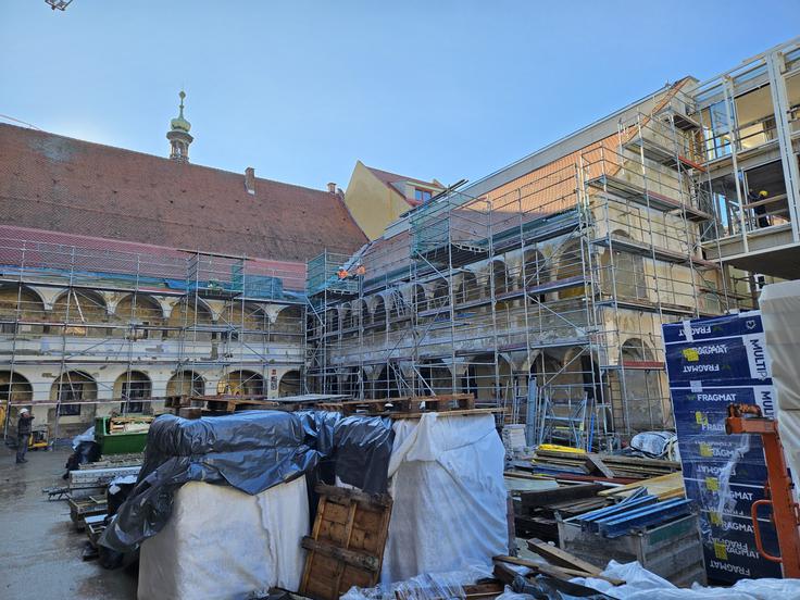 Gradbišče mariborskega Centra Rotovž | Foto: STA