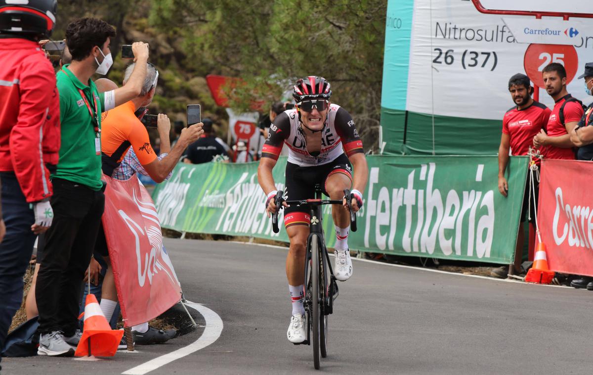Jan Polanc, Vuelta 22 | Jan Polanc se je danes izkazal s četrtim mestom v etapi, v skupnem seštevku je napredoval na odlično deveto mesto. | Foto Guliverimage