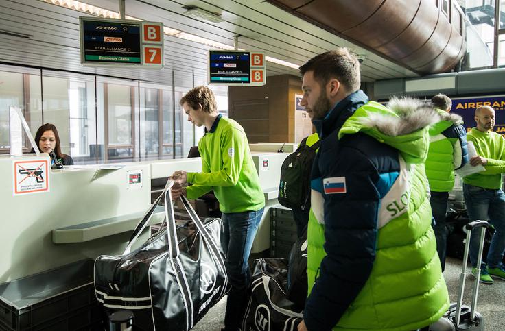 hokejska reprezentanca odhod OI | Foto: Morgan Kristan / Sportida