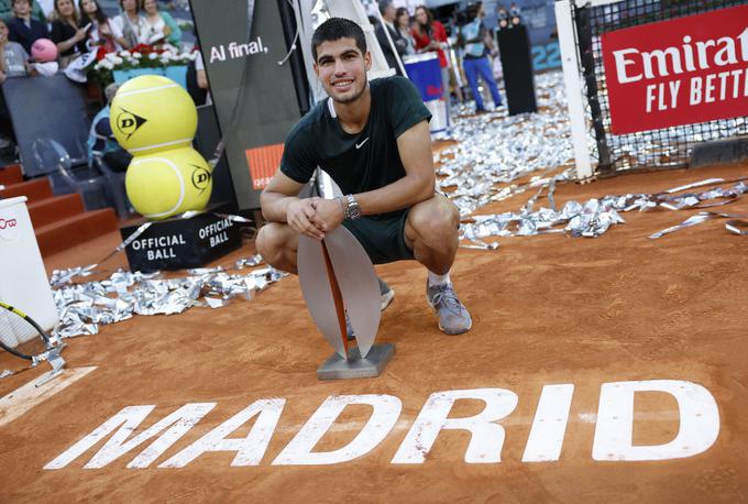 Carlos Alcaraz je letos zmagal že na štirih turnirjih. Dva od njih sta bila turnirja serije masters. | Foto: Reuters