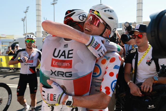 Isaac del Toro, Tadej Pogačar, TdF 2026 | Isaac del Toro in Tadej Pogačar sta poskrbela za evforijo med mehiškimi ljubitelji kolesarstva. | Foto Reuters