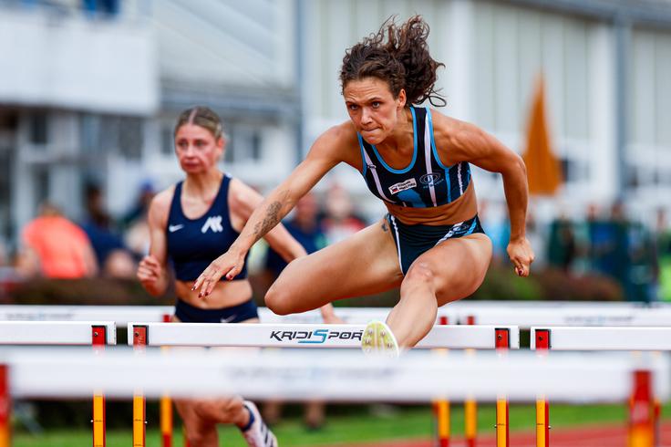 Nika Glojnarič je osvojila sedmo mesto na 100 m z ovirami. | Foto: Aleš Fevžer