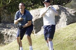 Rooney uživa na golf igrišču
