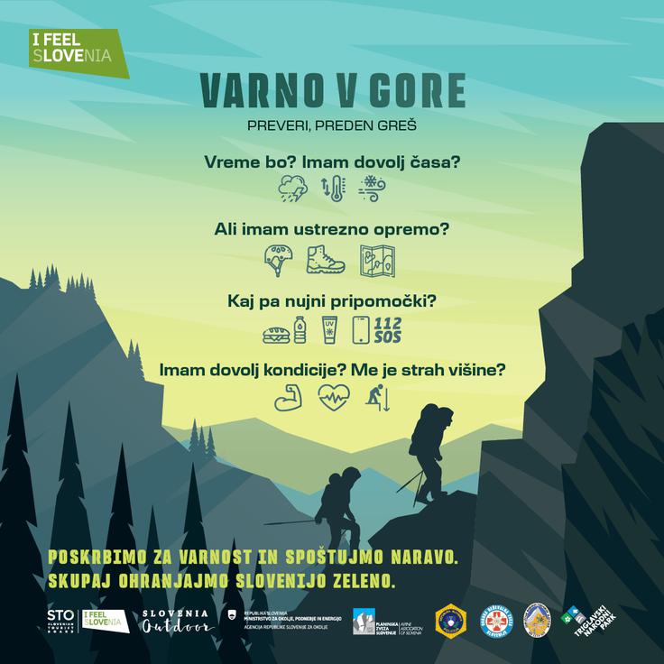 Ključni napotki za varno pot v gore. | Foto: GRZS