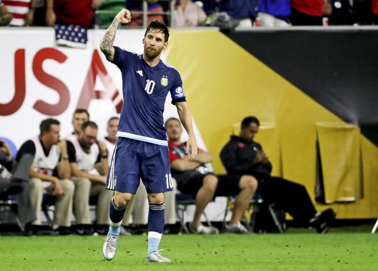 V polfinalu letošnjega južnoameriškega pokala je postal najboljši strelec v zgodovini Argentine. | Foto: 